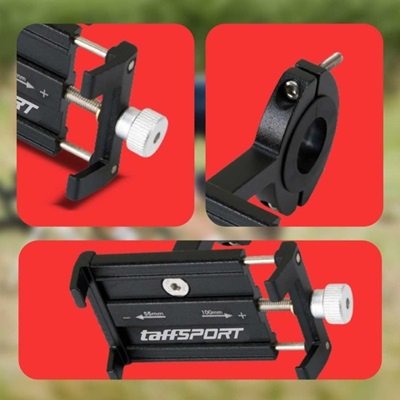 TaffSPORT Smartphone Holder Sepeda Handle Bar Bike Mount - YP07 - Hitam
