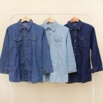Kemeja Denim Lengan Panjang Biru Muda, Biru Jeans, Biru Tua- JSK Jeans - Biru Muda