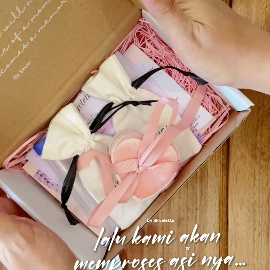 Breastmilk Jewelry Box Kit | Plain Oval Earring | Breastmilk Jewelry Earring | Perhiasan ASI | Anting ASI