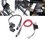 Dalazy Charger Motor SAE to USB Adapter 2.1 A 12V with Dust Cover - D12