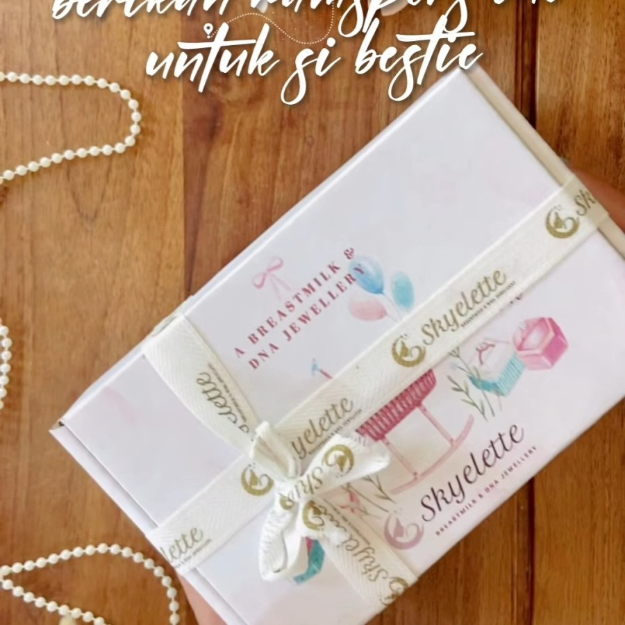 Breastmilk Jewelry Box Kit | Plain Oval Earring | Breastmilk Jewelry Earring | Perhiasan ASI | Anting ASI