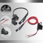 Dalazy Charger Motor SAE to USB Adapter 2.1 A 12V with Dust Cover - D12