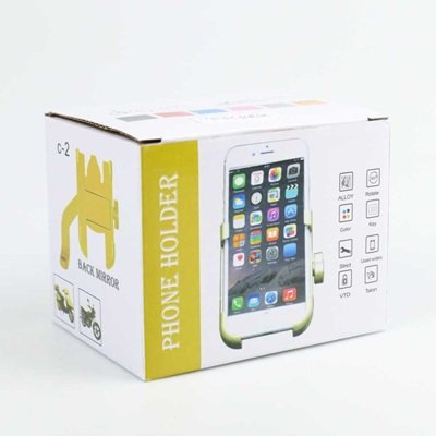 OTOHEROES Holder Motor Smartphone Full Alloy Body - C-2 - Hitam