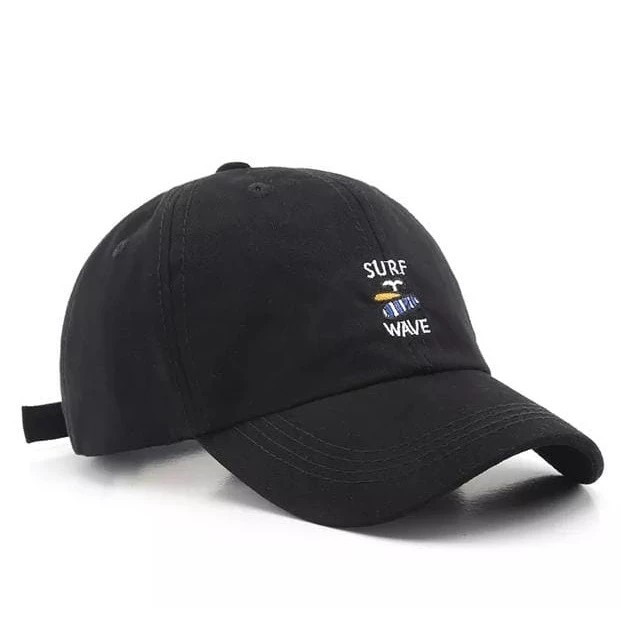 TOPI BASEBALL SURF WAVE / TOPI BORDIR SURF WAVE UNISEX REMAJA DEWASA RING BESI KUALITAS PREMIUM