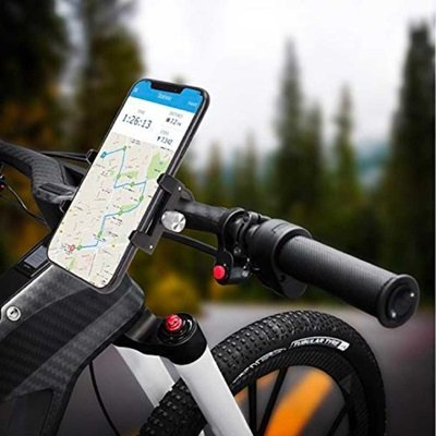 TaffSPORT Smartphone Holder Sepeda Handle Bar Bike Mount - YP07 - Hitam