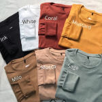 Kaos Rib premium lengan panjang | Kaos polos lengan panjang rib premium / Kaos polos / Kaos Rib / Kaos Lengan Panjang / Kaos Wanita Premium