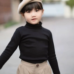 Baju Rajut Gaya Korea Pakaian Anak Perempuan Turtle Neck Sweater Turtleneck Rajut Anak Perempuan Umur 7 - 12 Tahun