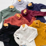 Baju Rajut Gaya Korea Pakaian Anak Perempuan Turtle Neck Sweater Turtleneck Rajut Anak Perempuan Umur 7 - 12 Tahun