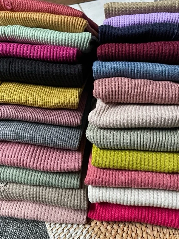 Cardigan Rajut Crop Premium Kancing Depan Wanita Lengan Panjang Terbaru Korean Style Bahan Rib Waffle