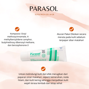 Parasol Sunscreen Gel 20gr - Melindungi Kulit Dari Sinar Matahari