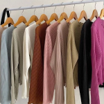 Cardigan Rajut Crop Premium Kancing Depan Wanita Lengan Panjang Terbaru Korean Style Bahan Rib Waffle
