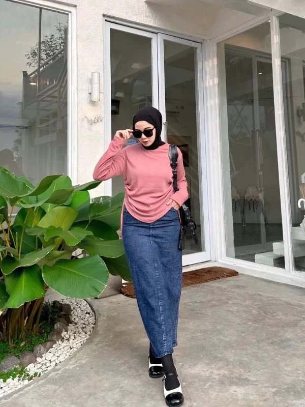 Blouse Serut Samping Wanita | Valen Top Blouse Knit | Atasan Rajut Terbaru Bahan Rib Premium