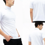 Turtleneck Pendek Pria Kaos Pria Polos Lengan Pendek Kerah Tinggi