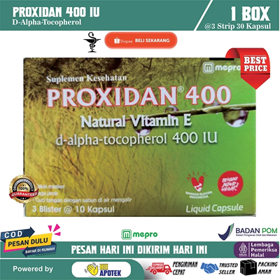 Proxidan 400 iu | 3 blister 30 kapsul
