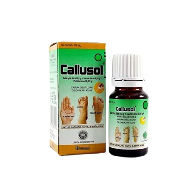 Callusol 10ML | Untuk Atasi Mata Ikan, Kutil, dan Kapalan