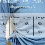 Blouse Serut Samping Wanita | Valen Top Blouse Knit | Atasan Rajut Terbaru Bahan Rib Premium