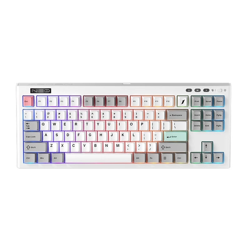 1STPLAYER NEO87 Frostwave Gaming Mechanical Keyboard 88 Keys Layout - Gasket Structure - RGB Backligting