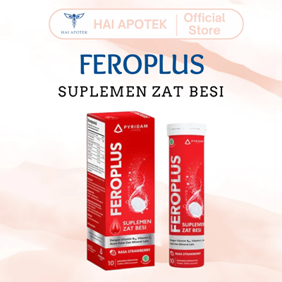 feroplus 10tablet | asid folik & vitamin B12 | meningkatkan penyerapan zat besi dalam tubuh