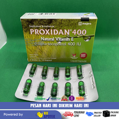 Proxidan 400 iu | 3 blister 30 kapsul Proxidan 400 iu | 3 blister 30 kapsul