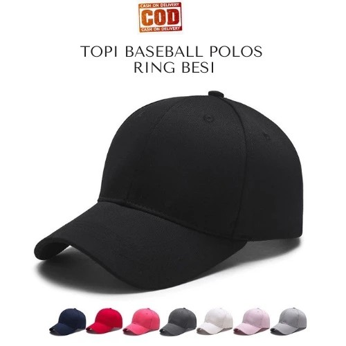 TERMURAH ! TOPI POLOS RING BESI BASEBALL & TOPI JARING TRUCKER HAT PREMIUM DISTRO