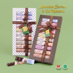 Gift Box Batik Cokelat 10x40gr | Chocolate Monggo I Coklat Kado Sehat - Box Batik