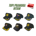 TOPI PRAMUKA HITAM/TOPI SCOUT/KUALITAS PREMIUM/TERMURAH!!!