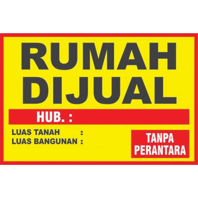 BANNER DIJUAL | Flexy Cina 280gsm