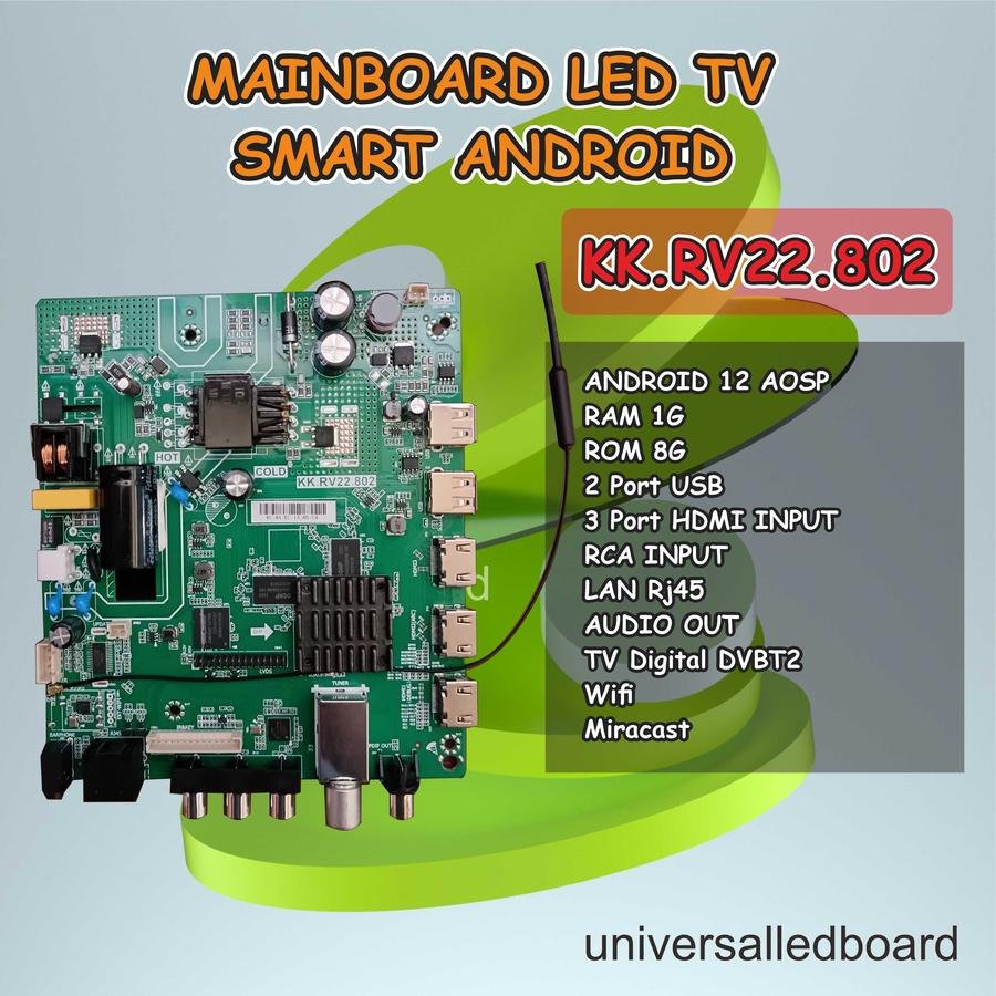 Mainboard LCD TV Smart Android Terbaru - MB SET ONLY