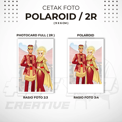 Cetak Foto 2R (9×6 CM) | Polaroid Waterproof | Kado Foto | Photocard TAHAN AIR