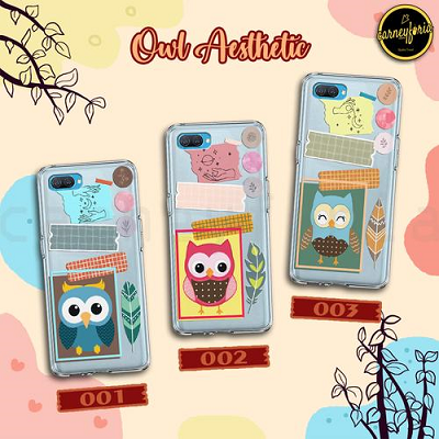 OWL CARTOON SOFTCASE CASING FOR IPHONE SAMSUNG OPPO VIVO HP CASING