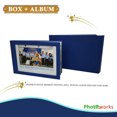 Paket Album Eksklusif dan Koper Cantik ukuran Album 20x30cm Wedding Birthday Travel Kualitas Bagus