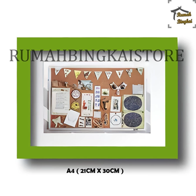 Bingkai Foto Ukuran A4 ( 21CM X 30CM ) + PLUS KACA