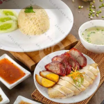 Nasi Hainam Charsiew - Telur