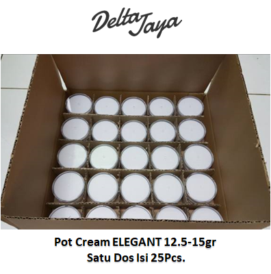 Pot Cream ELEGANT 12.5-15gr Satu Dos Isi 25Pcs.