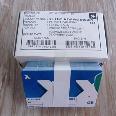 { 1box Isi 200sn } Voucher Data Kosong / Zero Xl