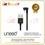 UNEED U Shaped Pro Kabel Data Lightning 1M Fast Charging 2.4A