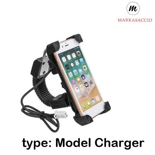 Holder Hp Motor Spion Charger USB GPS