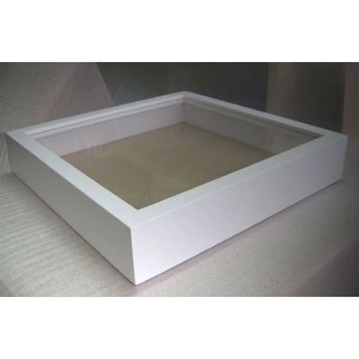 Frame Photo 20cmx20cm Scrapbook Bingkai Figura Foto 3D Kaca Kualitas Terjamin Warna Putih
