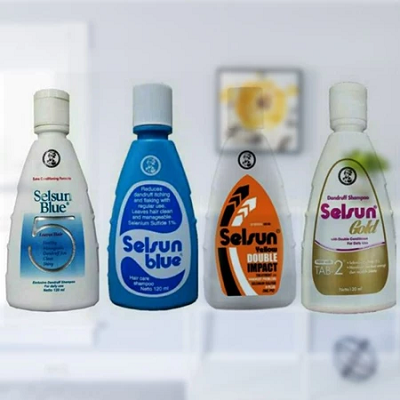 Selsun Shampoo Anti Dandruff - Blue Five, Blue, Gold, Yellow 50ml