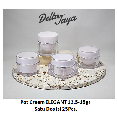 Pot Cream ELEGANT 12.5-15gr Satu Dos Isi 25Pcs.