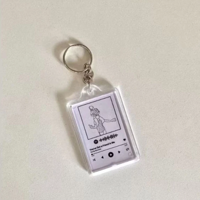 Gantungan Kunci Ganci Custom Lagu Music Playlist