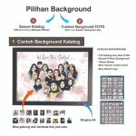 Kado Karikatur 1 - 45 wajah + Bingkai A4 Hadiah Perpisahan Sekolah, Kantoran dsb, souvenir custom