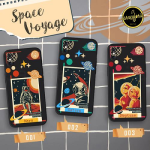 SPACE ASTRO PLANET CASE - SOFTCASE BLACK IPHONE X XR 11 12 13 PRO MAX