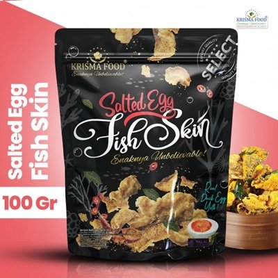 Salted Egg Fish Skin ( P ) - 100gr