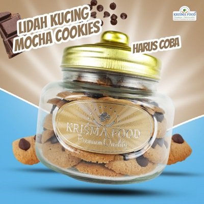 Lidah Kucing Mocha Cookies ( K )