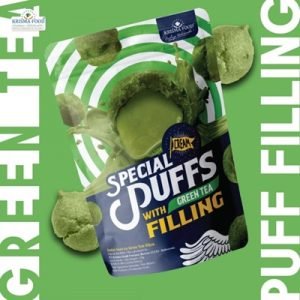 Soes Kering Isi Krim Rasa Teh Hijau ( P )