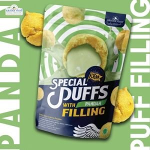 Soes Kering Isi Krim Rasa Pandan ( P )