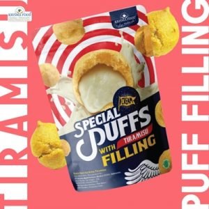 Soes Kering Isi Krim Rasa Tiramisu ( P )