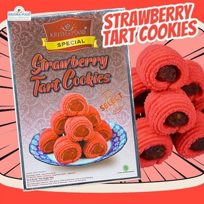 Strawberry Tart Cookies ( G )