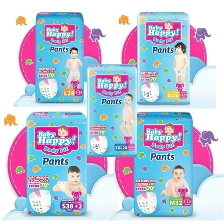 Baby Happy Pants S38+2 / M32 / L28 / XL26 / XXL24